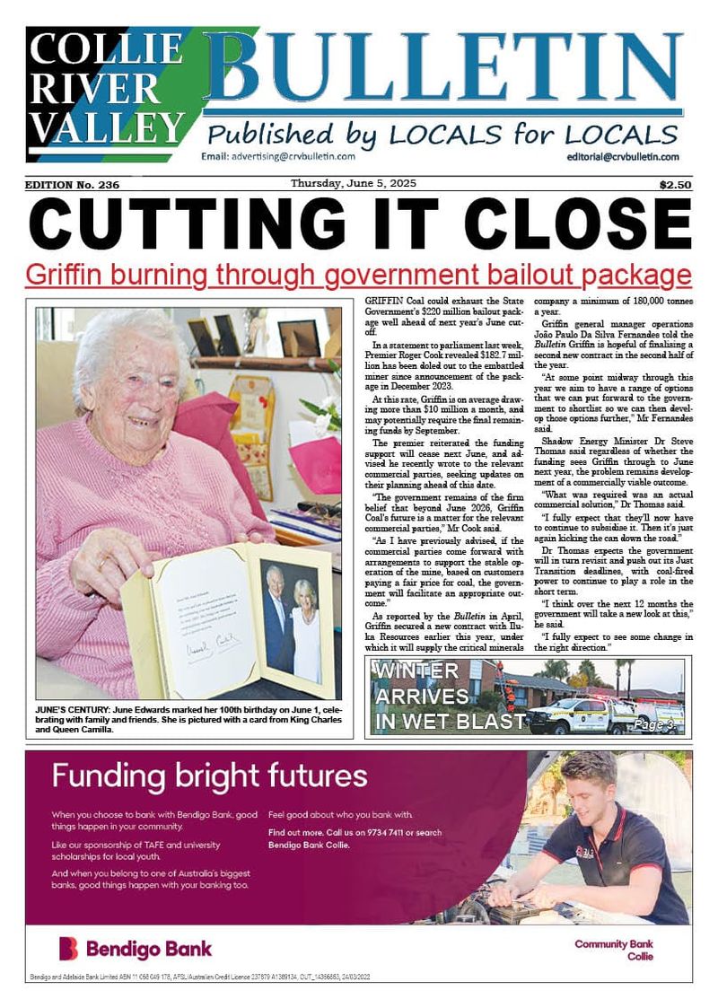 Collie River Valley Bulletin, June 5, 2025 post image