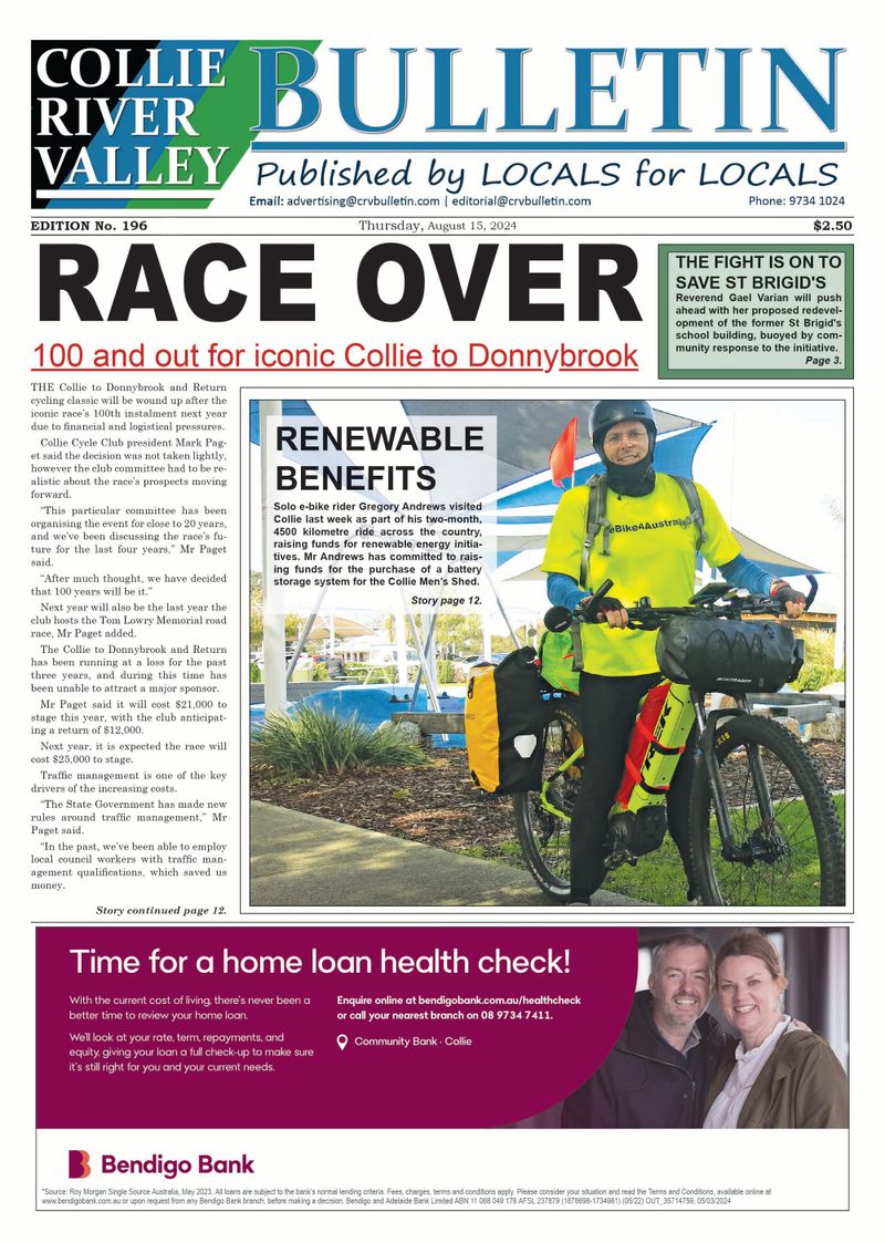 Collie River Valley Bulletin, August 15, 2024 post image
