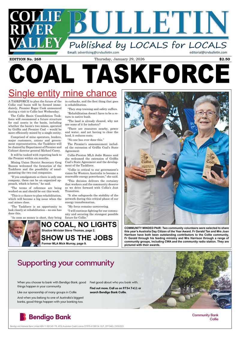 Collie Bulletin, January 29, 2026 post image