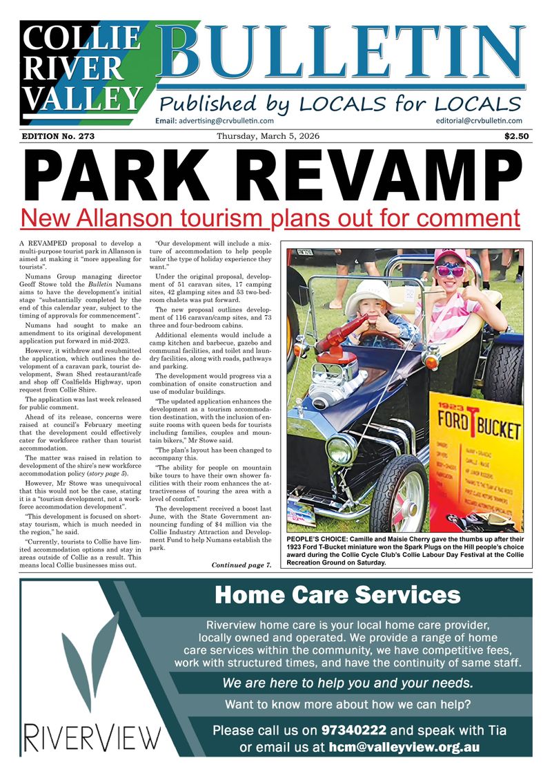Collie River Valley Bulletin, March 5, 2026 post image