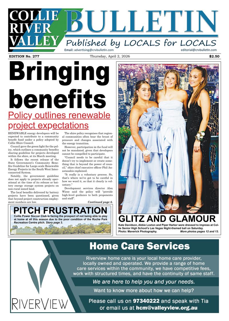 Collie River Valley Bulletin, April 2, 2026 post image