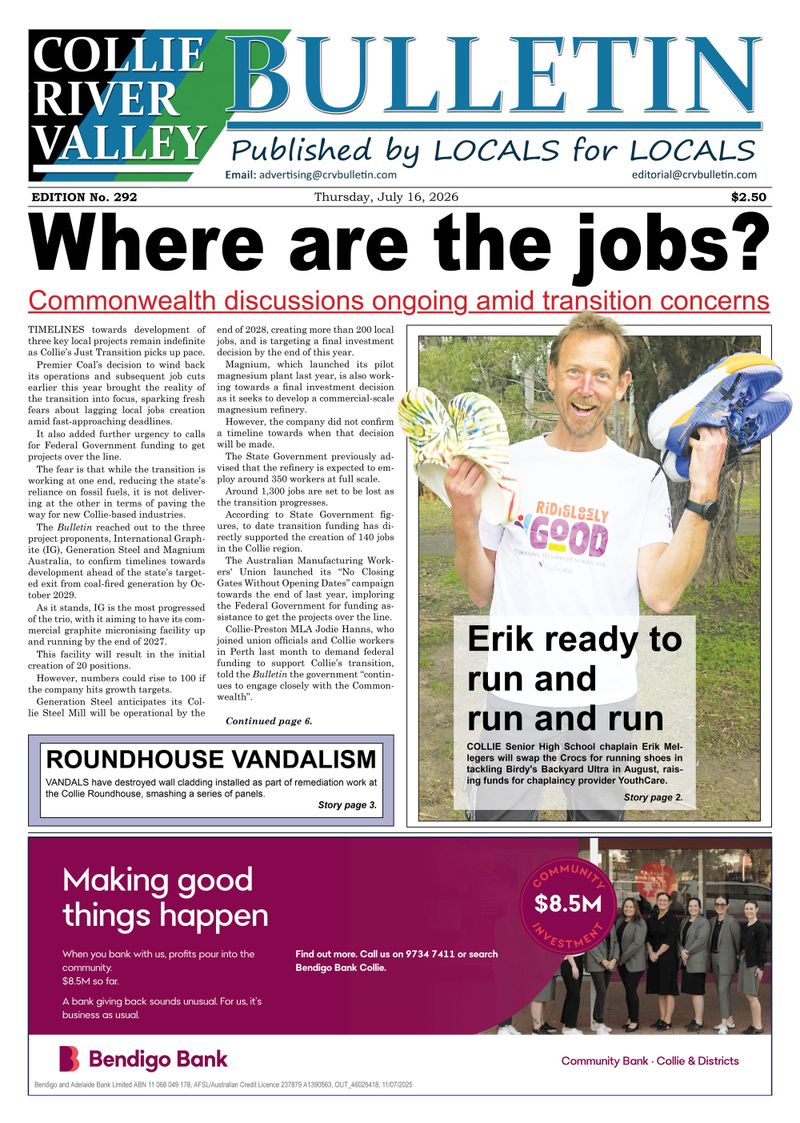 Collie River Valley Bulletin, July 16, 2026 post image