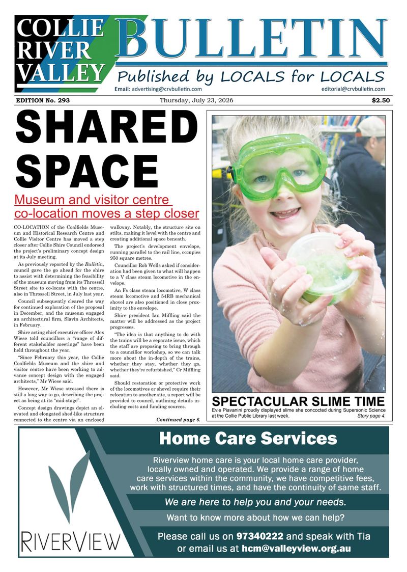 Collie River Valley Bulletin, July 23, 2026 post image