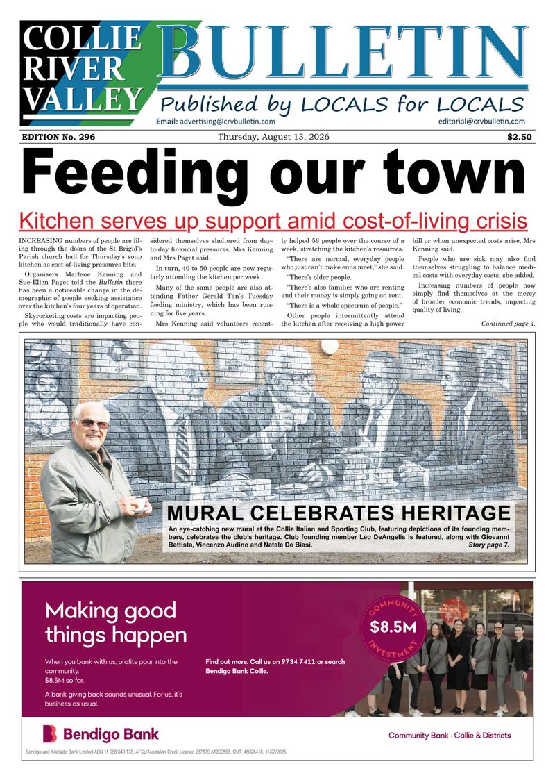 Collie River Valley Bulletin, August 13, 2026 post image