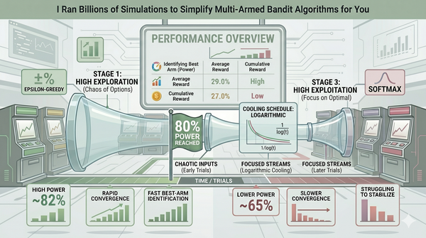 I Ran Billions of Simulations to Simplify Multi-Armed Bandit Algorithms for You