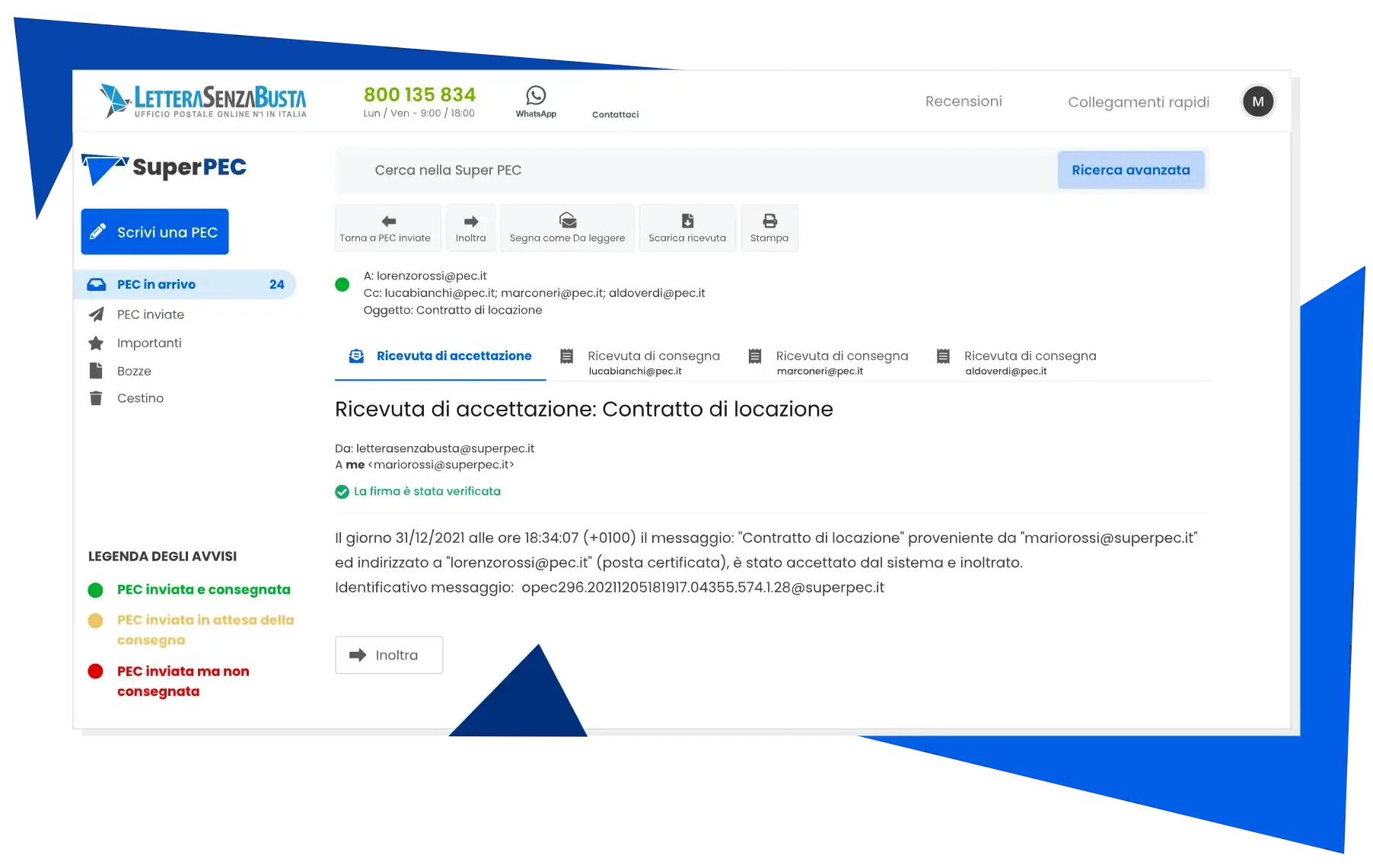 Salvadenari - PEC gratis per sempre: SuperPEC, come funziona -  PEC gratis senza abbonamento - PEC gratis senza SPID