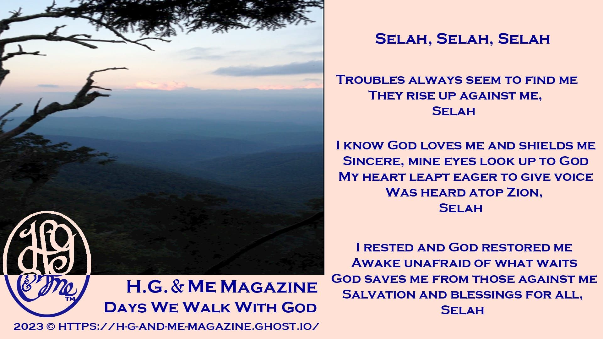 Selah, Selah, Selah