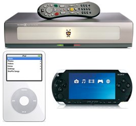 Tivo, iPod, and PSP