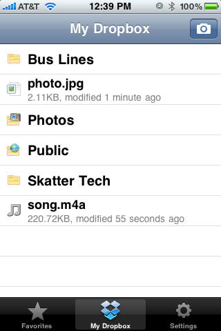 Dropbox iPhone 3GS