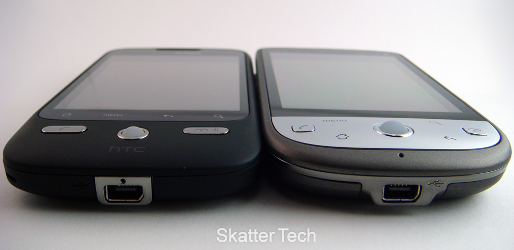 Droid Eris vs. HTC Hero - Angle