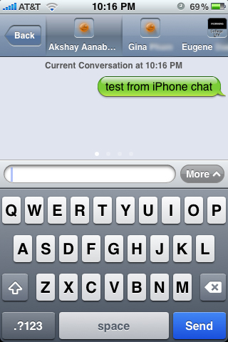 Trillian For iPhone: Tabbed Chat