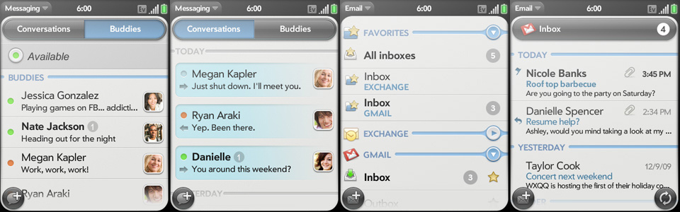 Palm Pixi: Messaging