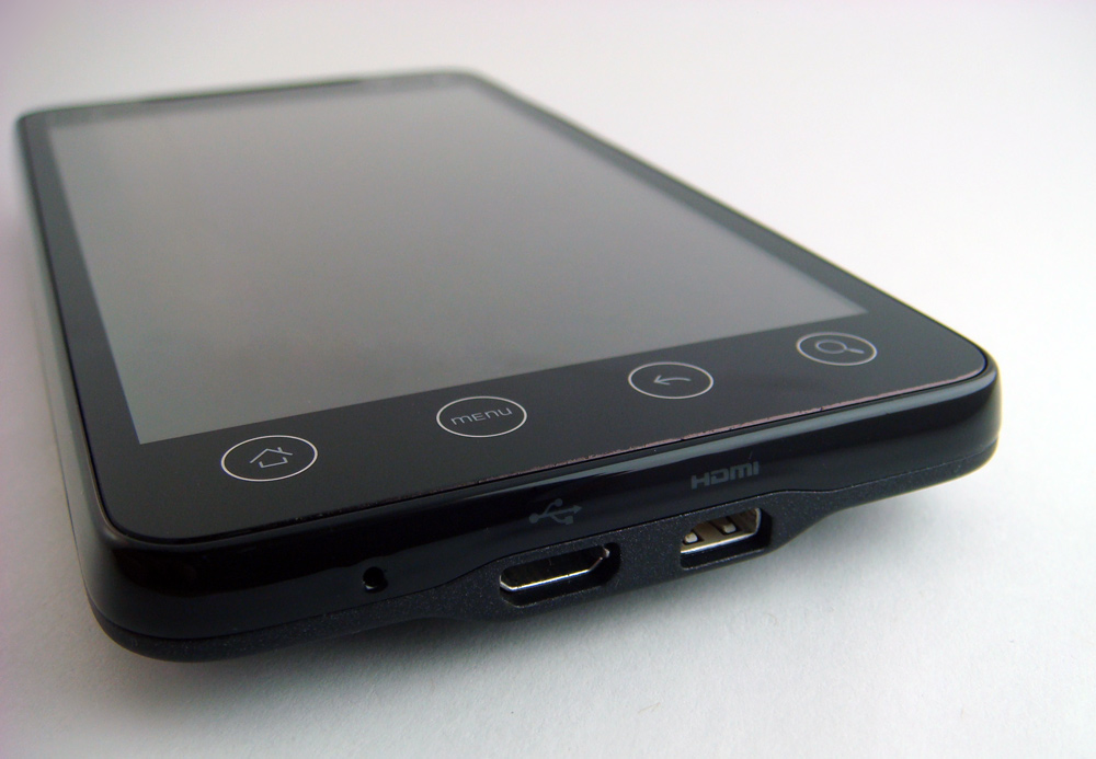 Sprint HTC EVO 4G: USB and mini HDMI