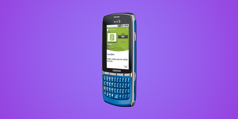 Sprint Eco Friendly Phone Side