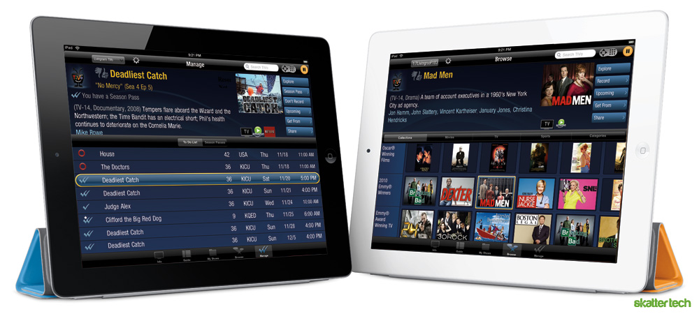 TiVo iPad 2 App