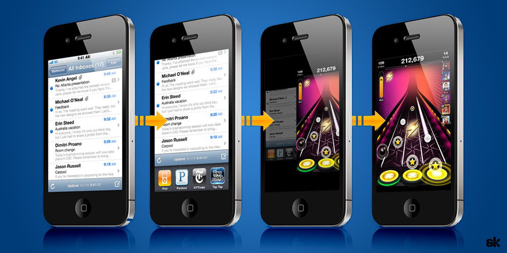 iOS Multitasking Switching