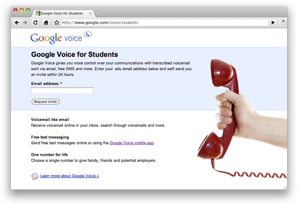 Free Google Voice Invites For Students