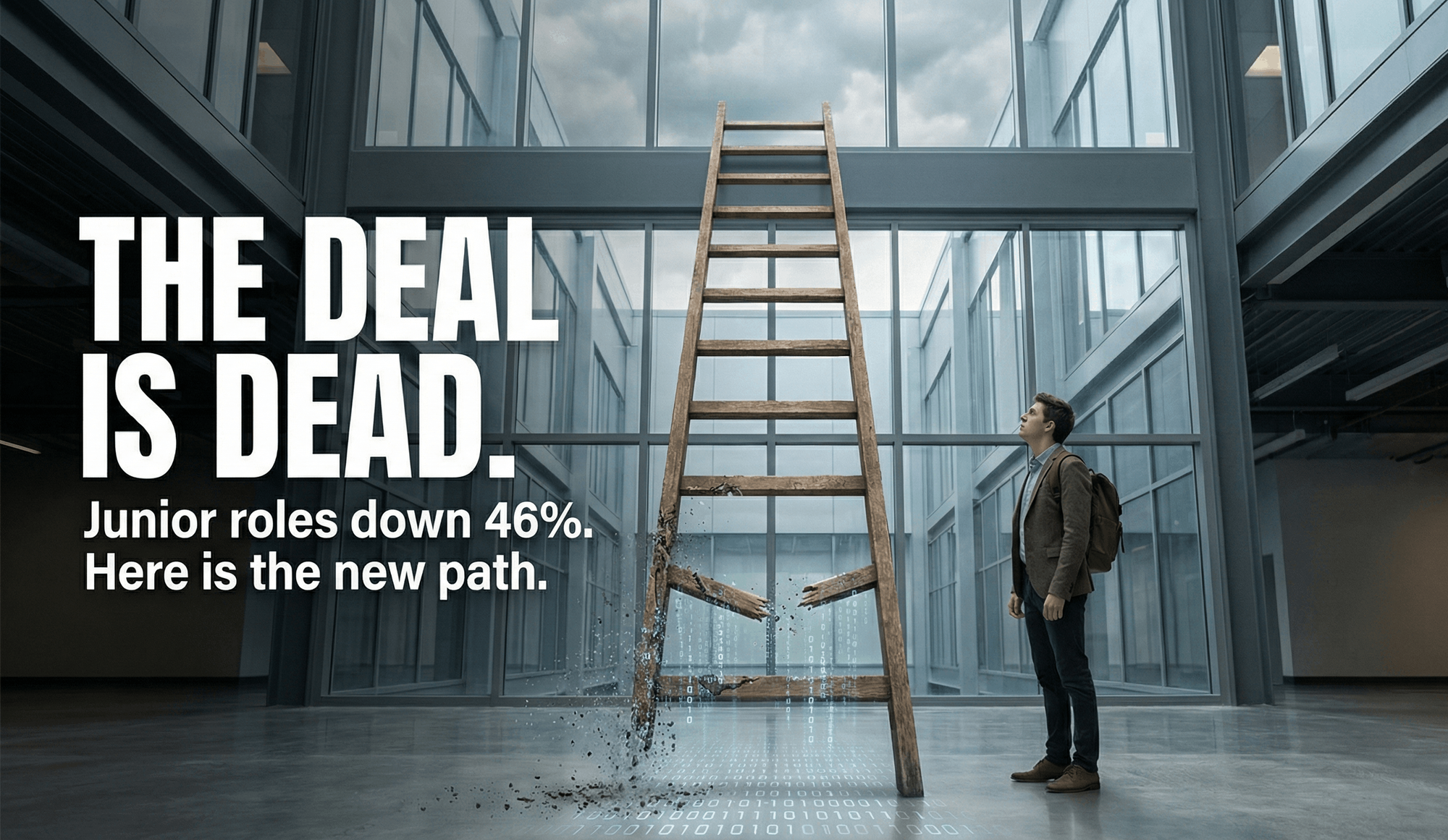 The bottom of the ladder is gone. 🪜 If you are a junior developer right now, you aren't imagining it—the market has fundamentally shifted.