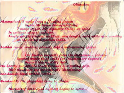 "Obsession" - "Hang yourself..." - "The Eternal..." - "Procrustes' stunt"