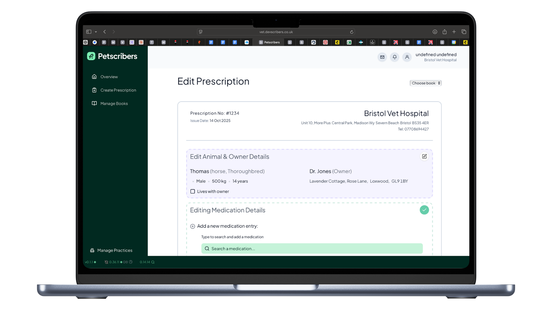 Petscribers Veterinary E-Prescribing Platform 