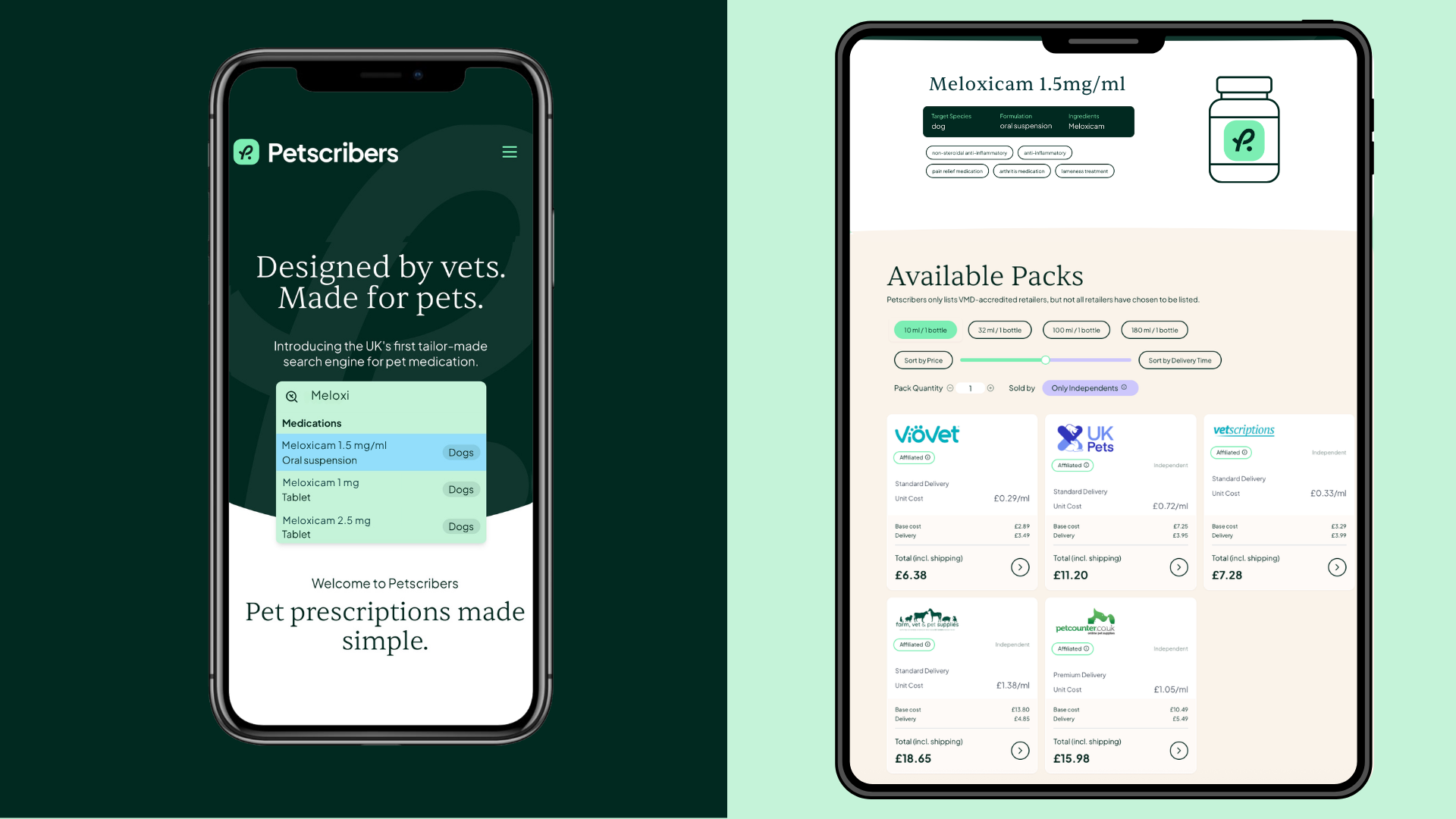 Petscribers price comparison website for pet owners