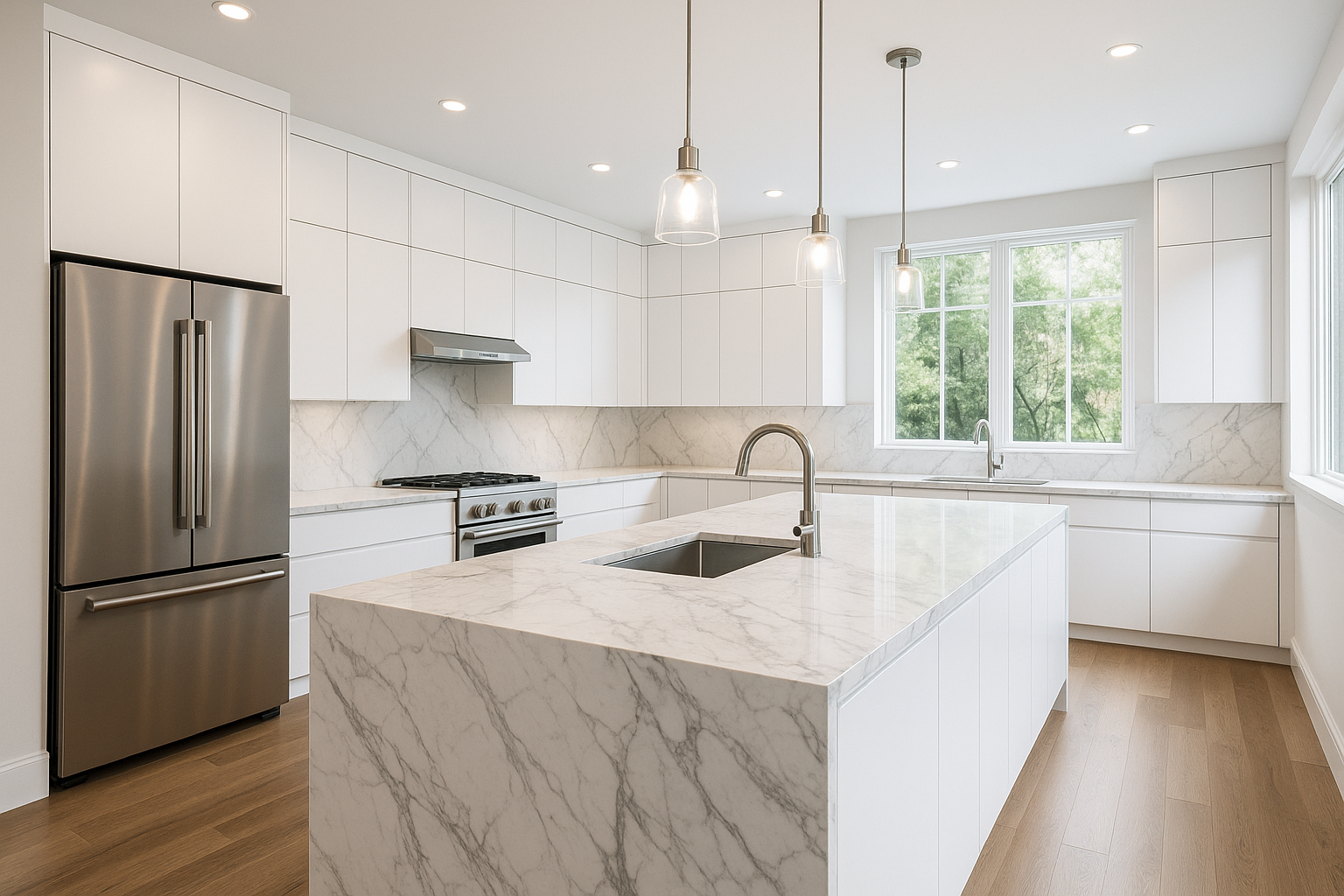 Can you add a stainless steel sink and faucet in the island?