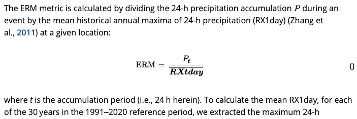 screen shot of complicated weather math