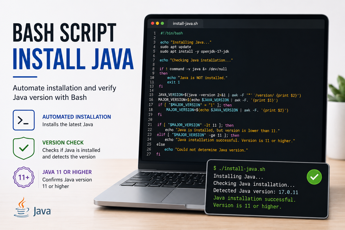 Bash Script - Install Java