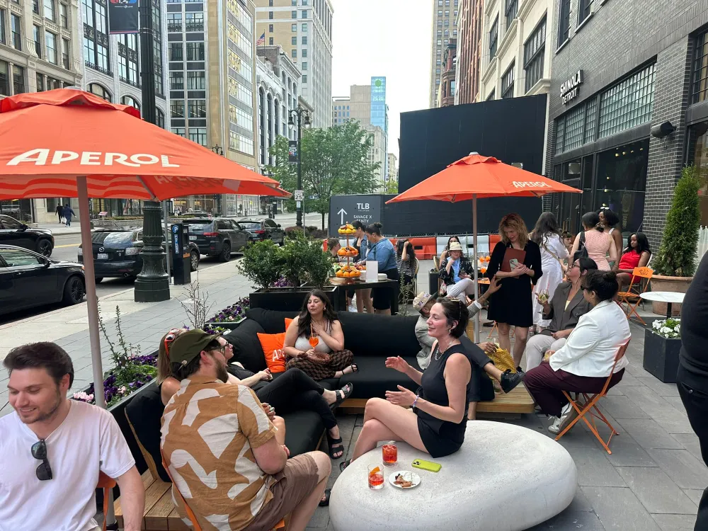 Check out the Spritz Bar, serving Aperol for the season in Detroit