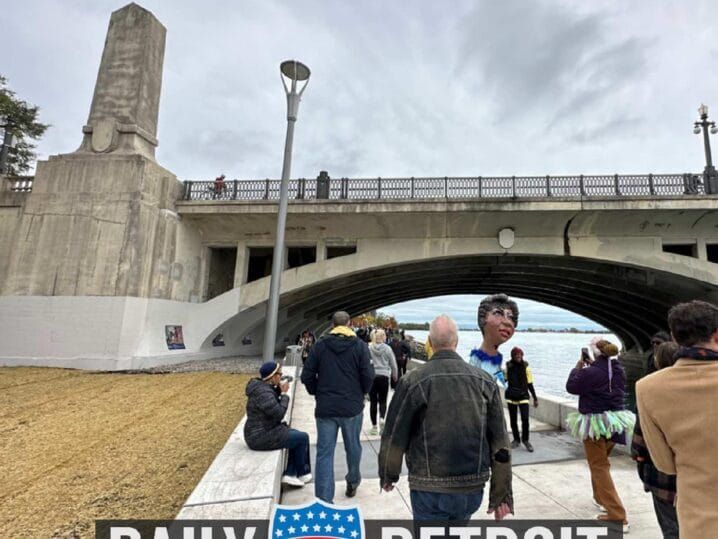 Featured image for the Sam Woll tragedy // Riverwalk connects to Belle Isle // Lions MNF prediction podcast.