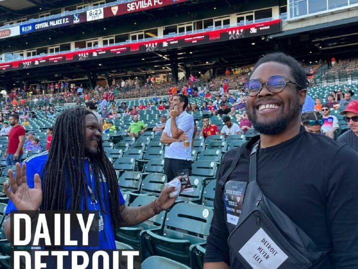 Featured image for the Detroit showed up for soccer: Sevilla v Crystal Palace live from Comerica Park podcast.