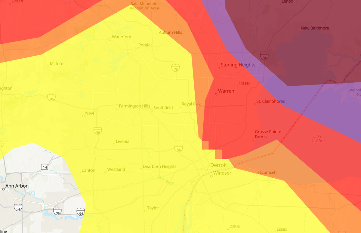 Wildfire Smoke Is Rolling Into Detroit