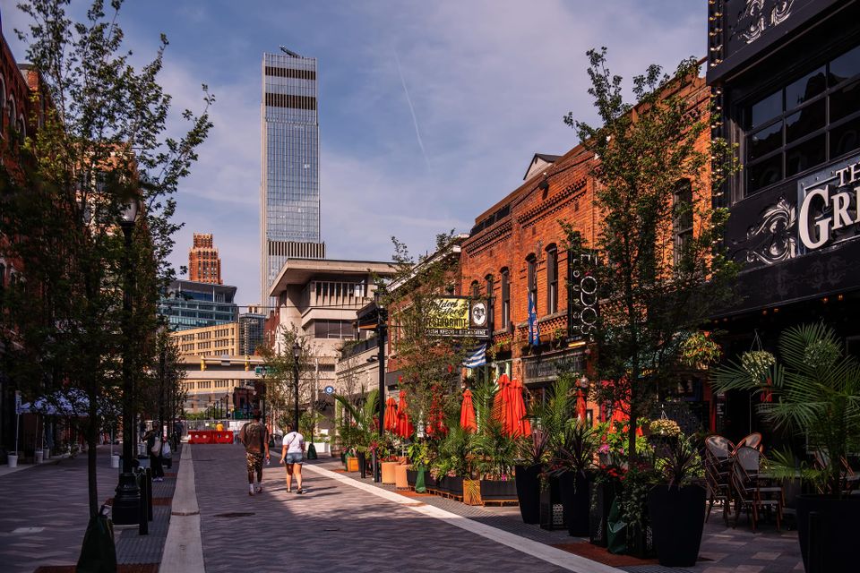 Featured image for the Redesigning Greektown: Inside Detroit's New People-First Streetscape podcast.