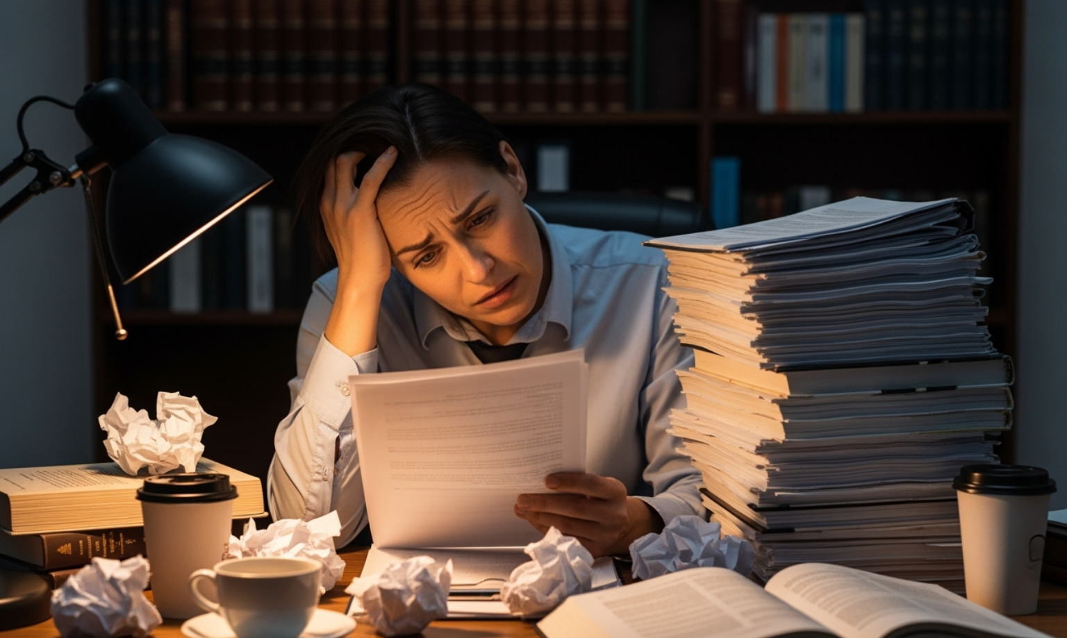 student looking tensed - Personal Statement for College