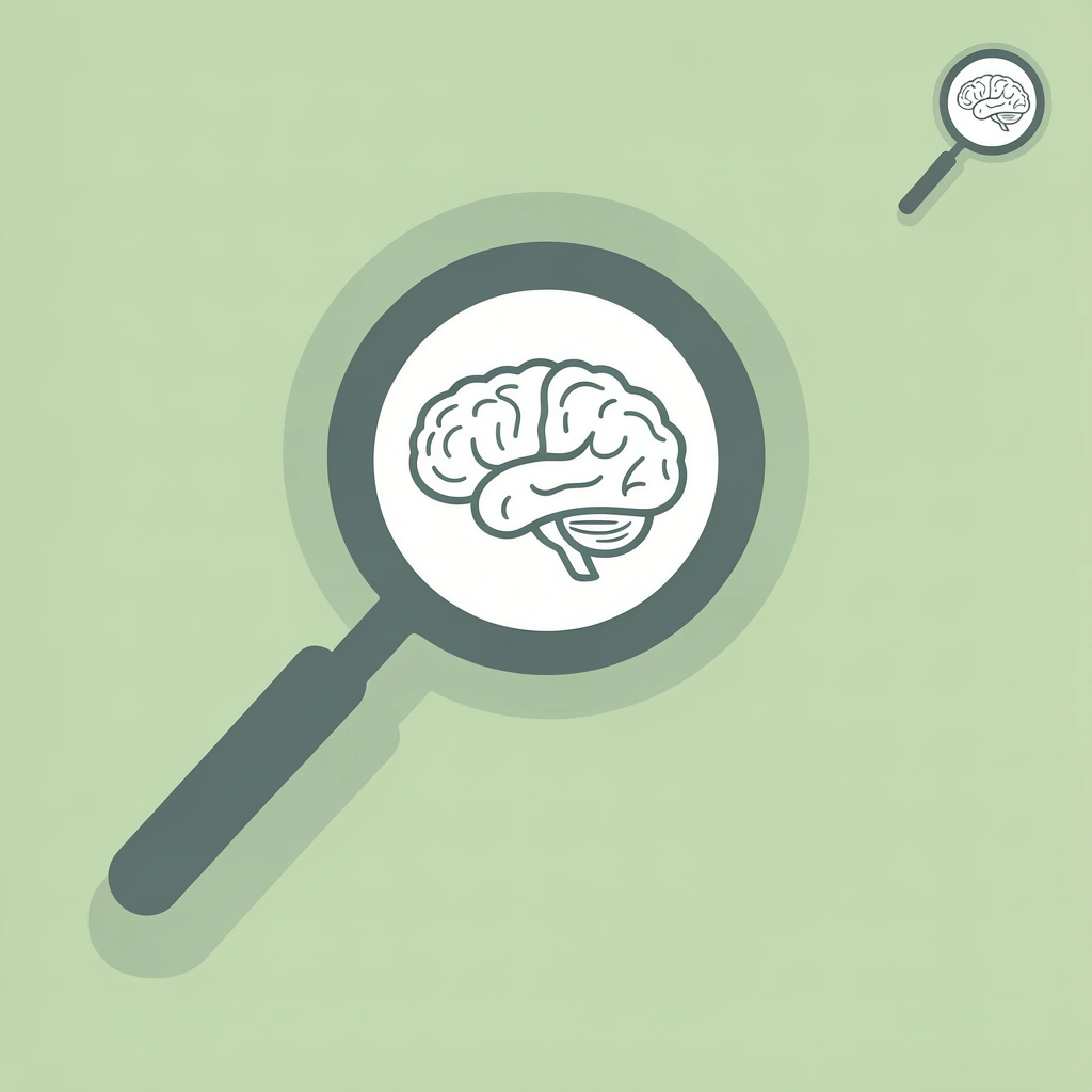 Magnifying glass focusing on complex financial data and analysis