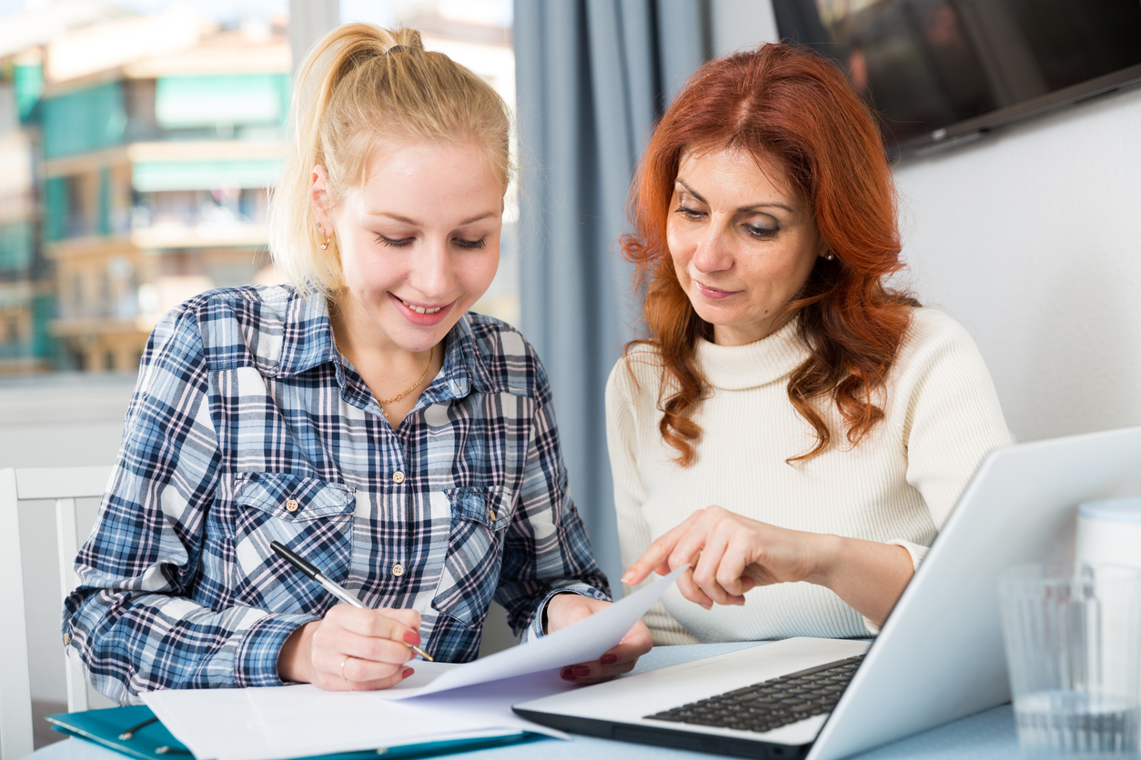 mom helping kid - What Should I Major In