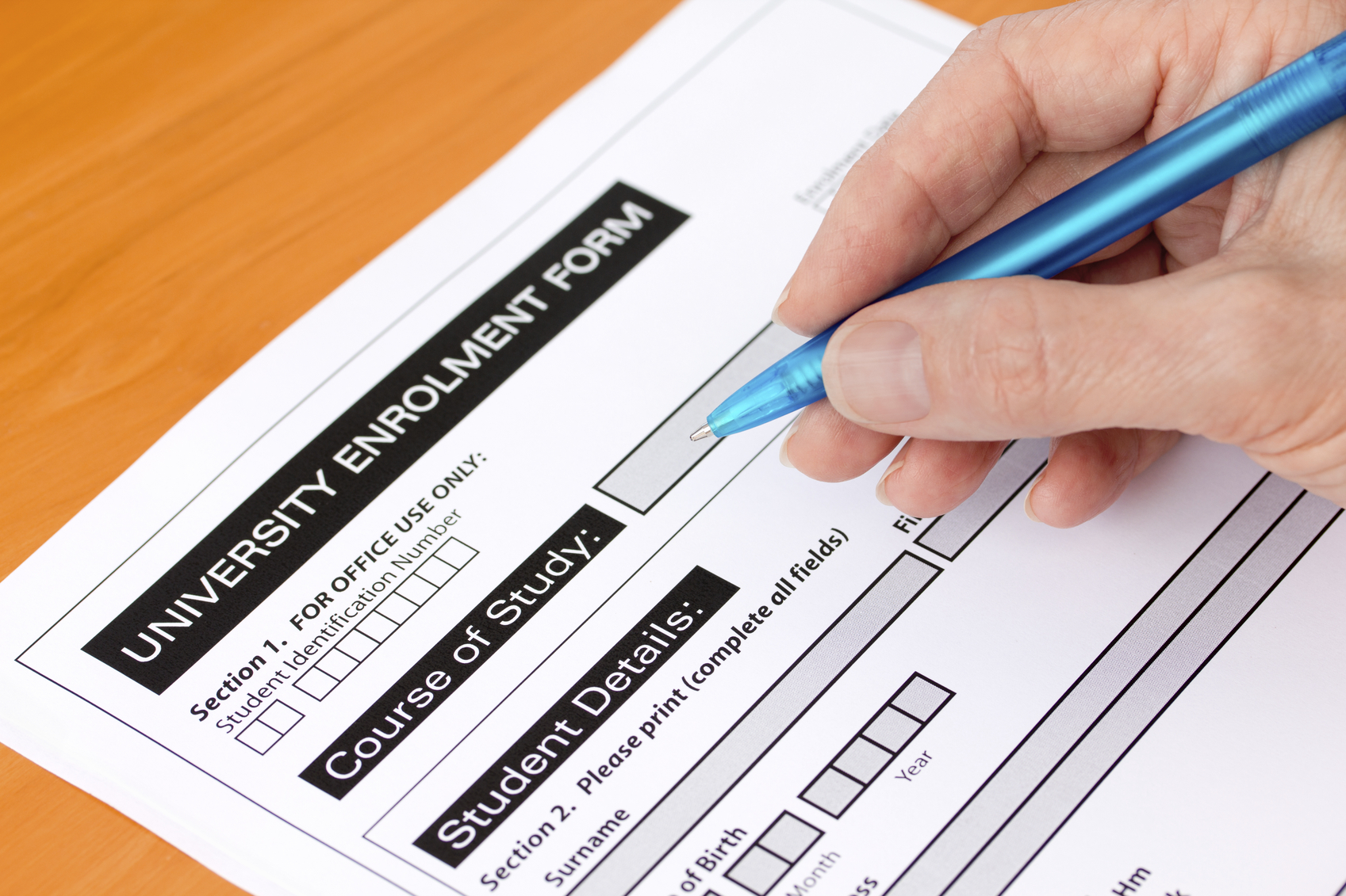 filling out form - How Many Colleges Should I Apply To