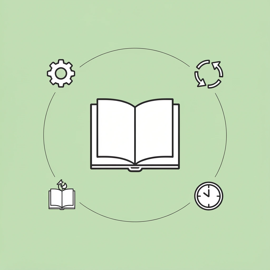 Network diagram showing data analysis, organizational theory, and communication connected to the central business education hub