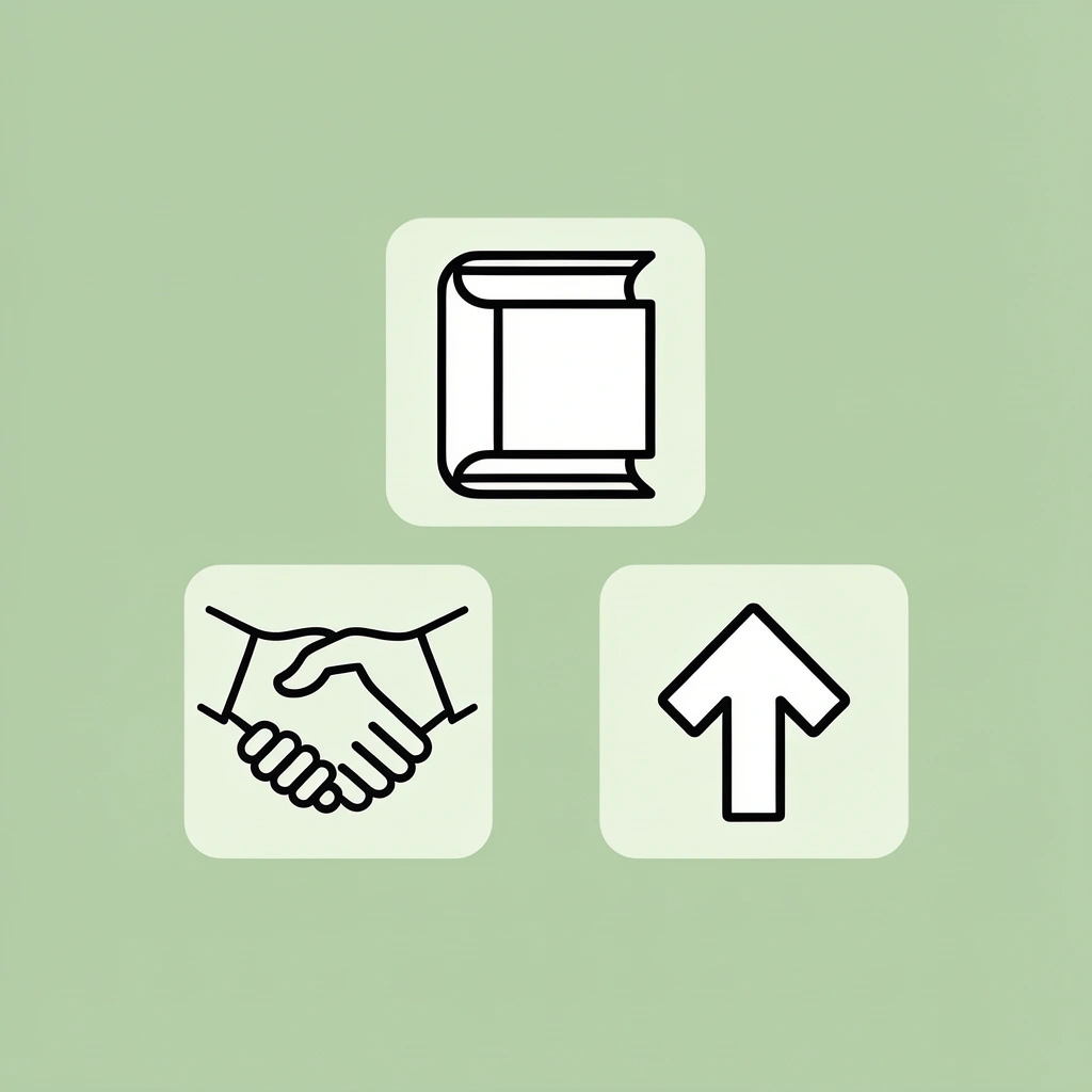 Three-tier pyramid with academic foundation at base, hands-on experience in the middle, and career success at the top