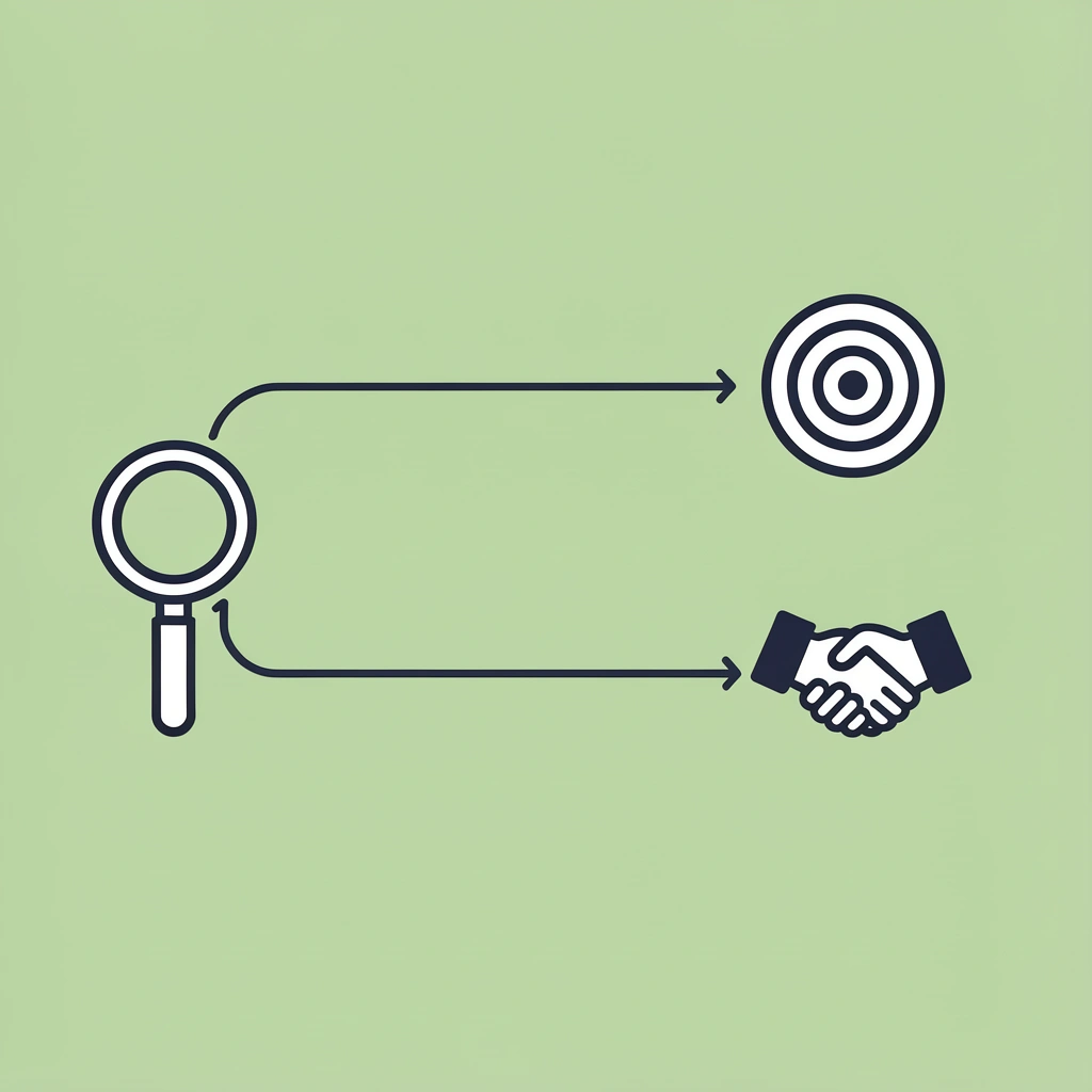 Split path icon showing the decision between business being right or not right for you