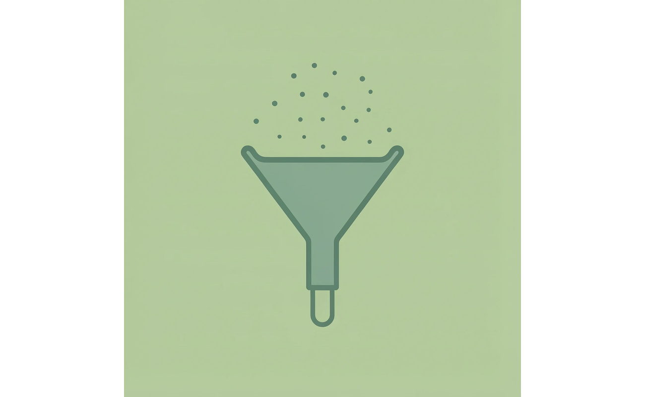 Funnel diagram showing many scholarship opportunities being filtered down to targeted matches