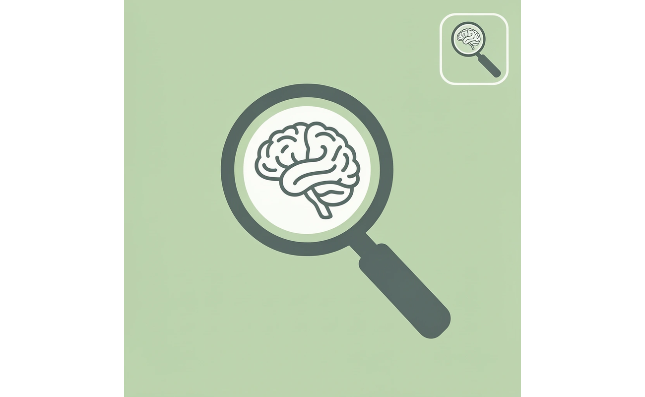 Magnifying glass focusing on academic profile, career goals, and math interests