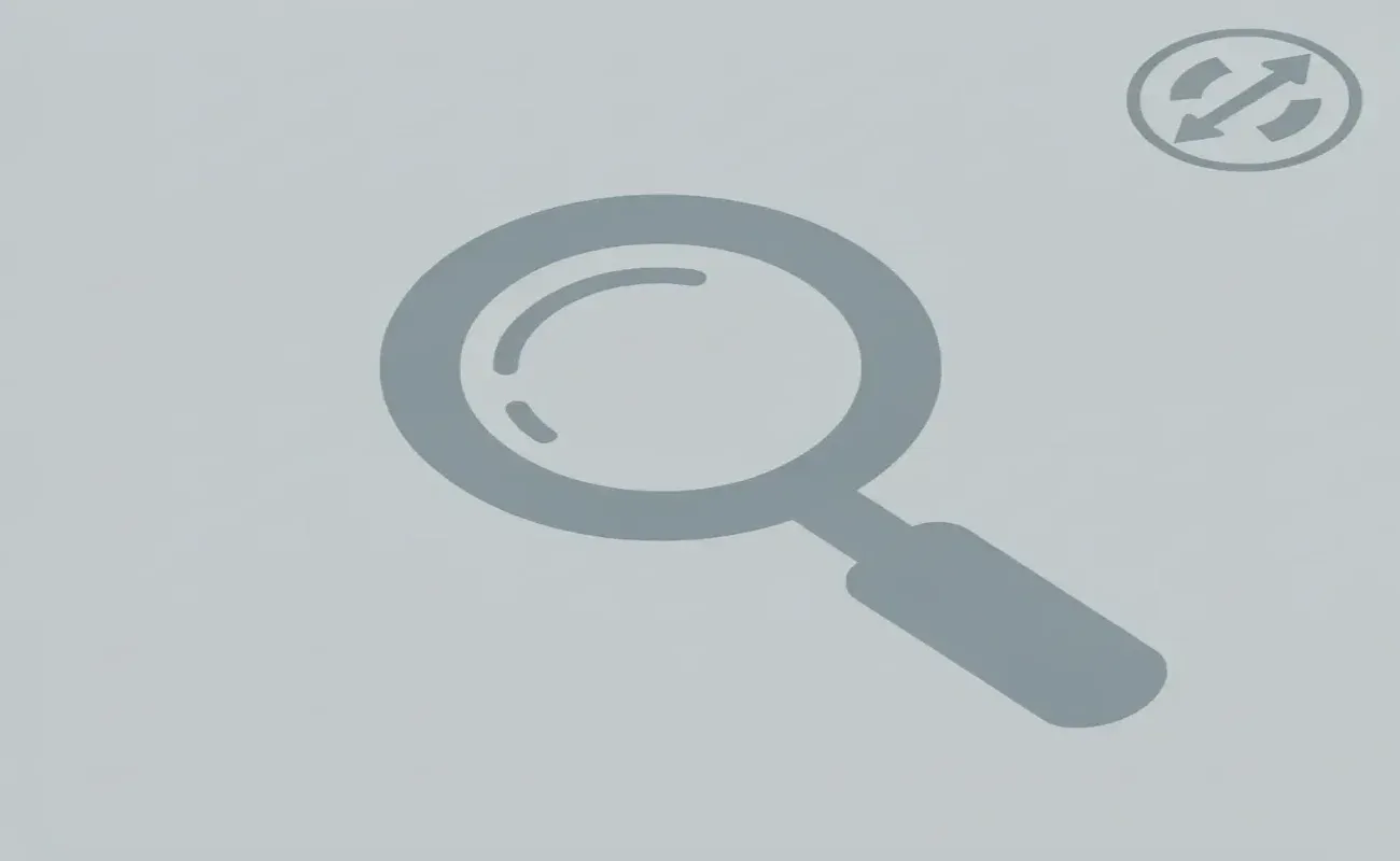 Magnifying glass highlighting the core problem of scattered scholarship search across many platforms