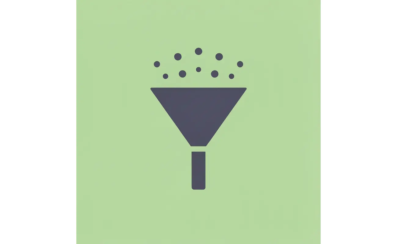 Funnel diagram showing many generic scholarships filtering down to fewer targeted psychology scholarships