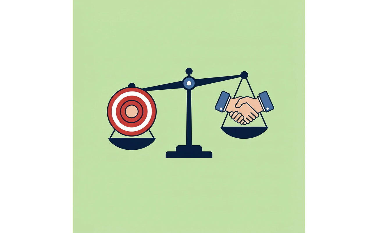  Balance scale comparing scholarship fit on one side versus raw talent on the other