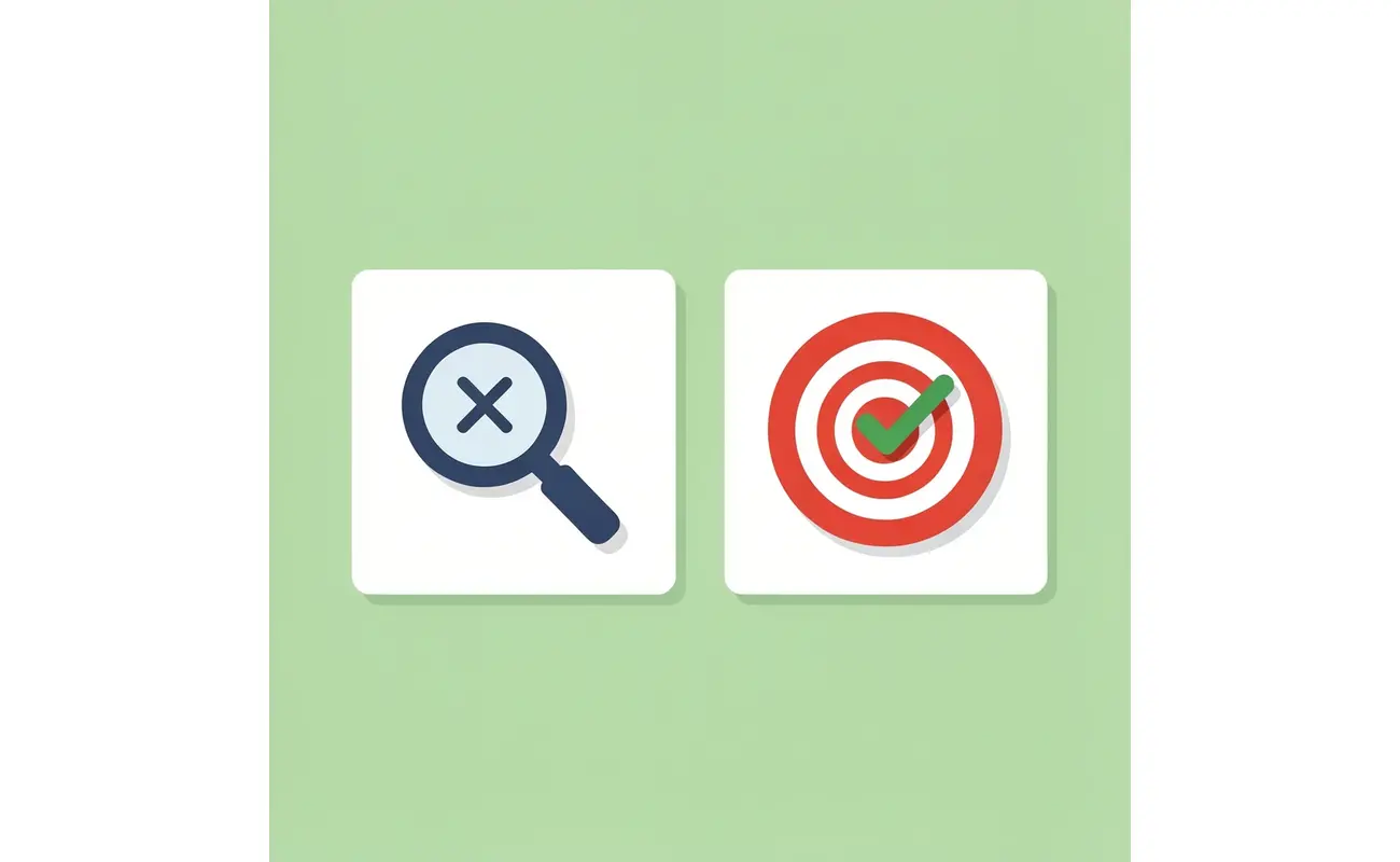 Before and after comparison: left side shows many students competing for the same scholarships, right side shows a student matched to specialized opportunities