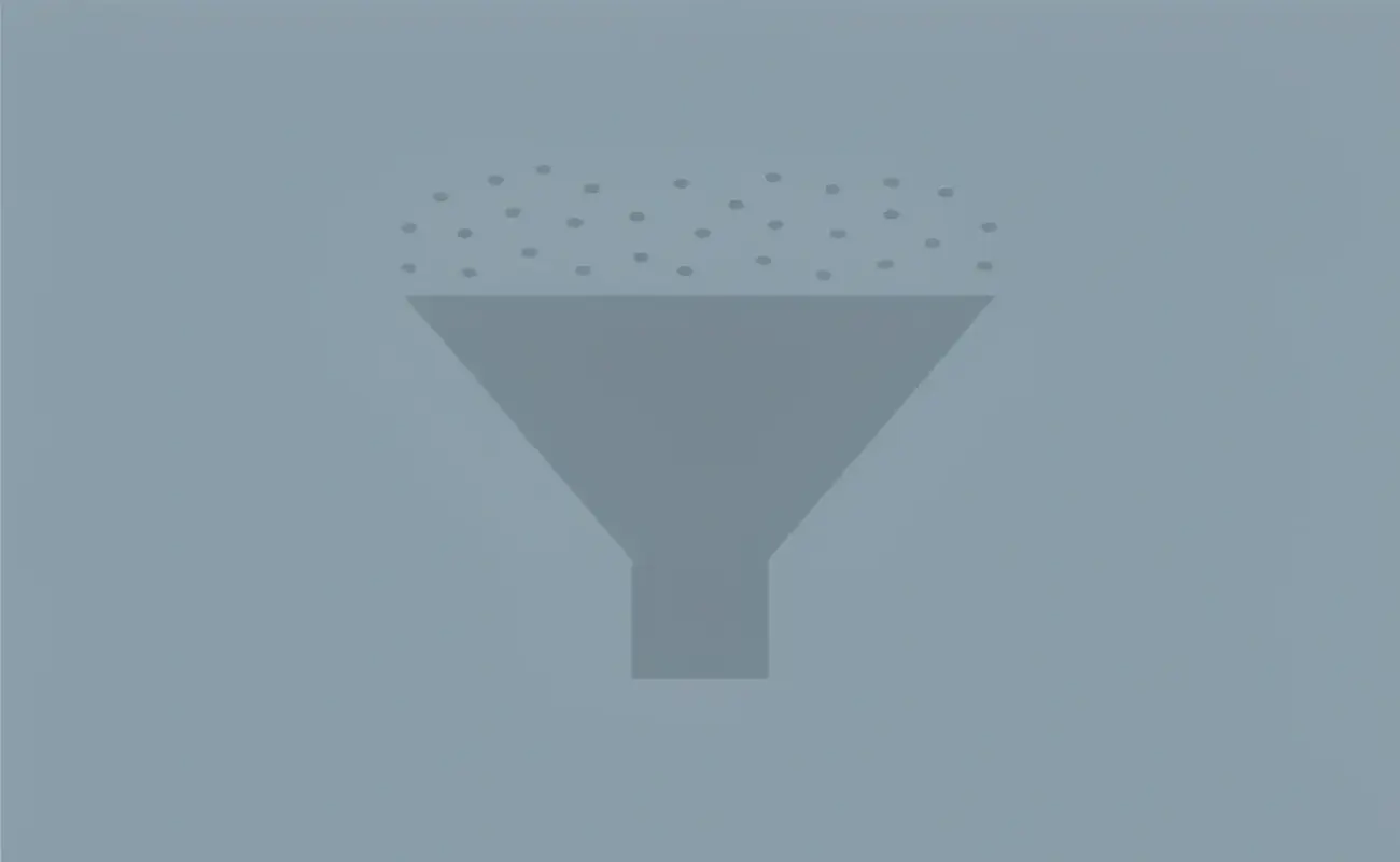 Funnel diagram showing many scholarships being filtered down to personalized matches