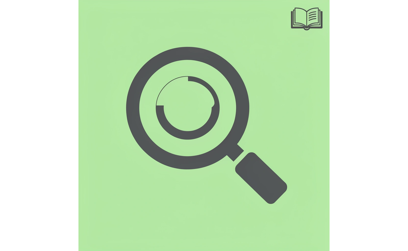 Magnifying glass icon representing focused research into scholarship requirements