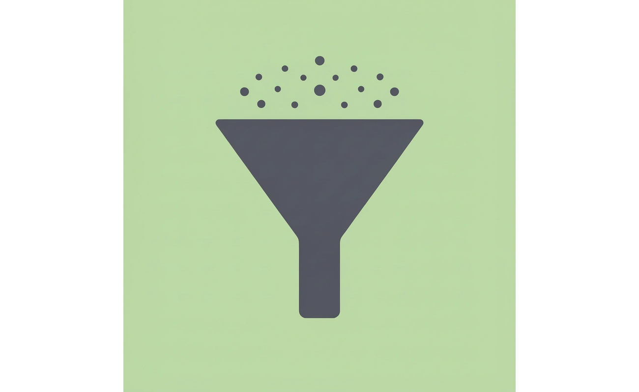 Funnel showing many visible scholarships filtering down to fewer, higher-acceptance-rate awards