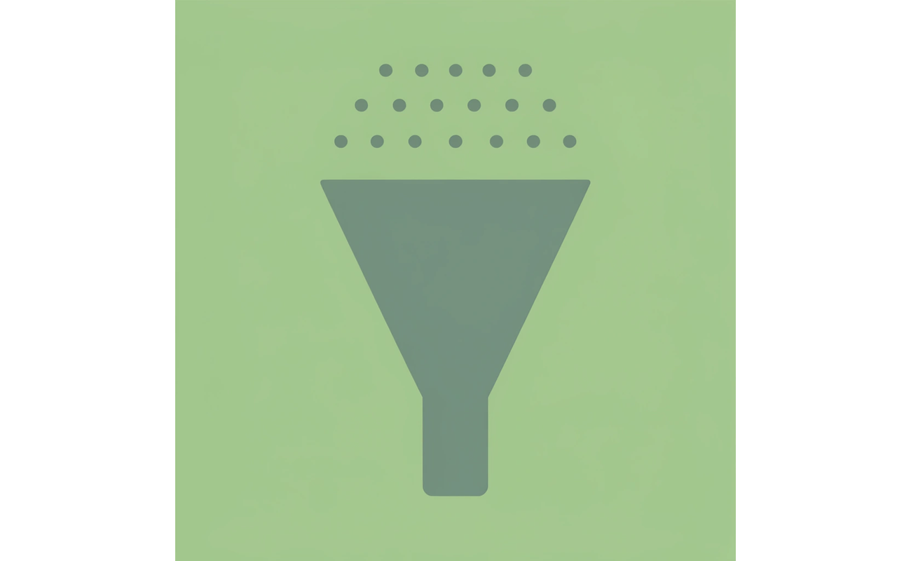Funnel diagram showing thousands of scholarships filtering down to personalized matches based on user profile